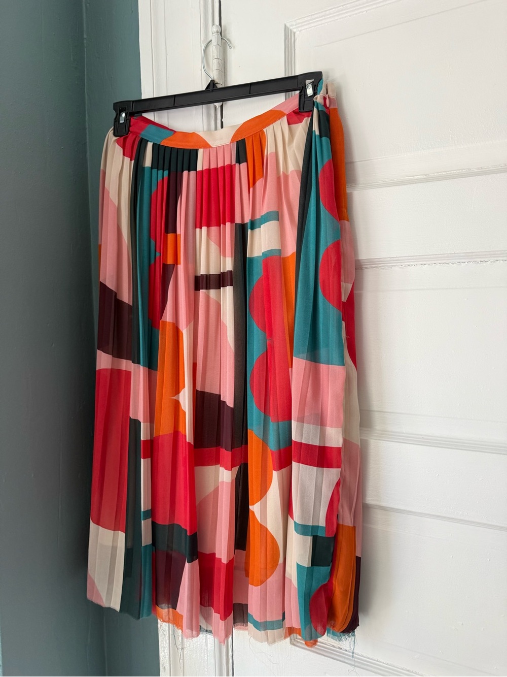 Anthropologie Maeve midi pleated skirt size 12